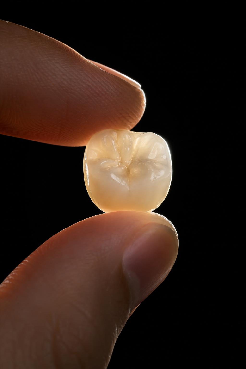 Couronne céramique premium en lumière studio, savoir-faire LaboSmile